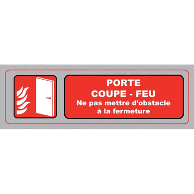 Panonceau PVC adhésif