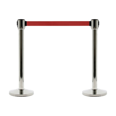 lot-2-poteaux-a-sangle-chrome-rouge-10-metres
