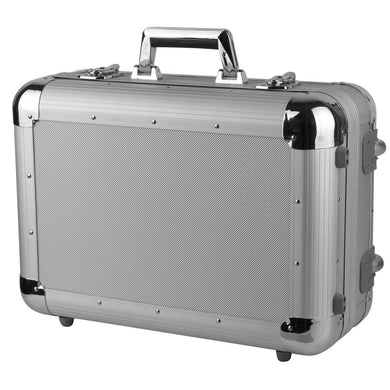 Mallette aluminium avec roulettes et poignée télescopique - 2 formats, charge max 15 kg