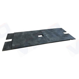 Tapis anti-herbe pour poteau en caoutchouc