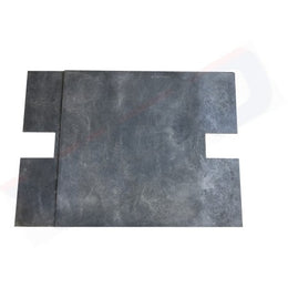 Tapis anti-herbe pour poteau en caoutchouc
