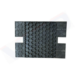 Tapis anti-herbe pour poteau en caoutchouc