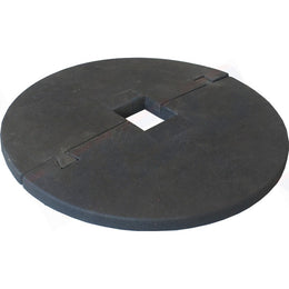 Tapis anti-herbe pour poteau en caoutchouc