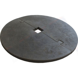 Tapis anti-herbe pour poteau en caoutchouc
