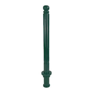 Poteau à mémoire de forme type antique à sceller Ø 80 mm - finition vert patrimoniale
