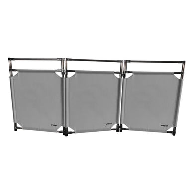 Barrière d'intervention 3 panneaux – PVC ou Inox 304, H. 1 000 ou 1 800 mm