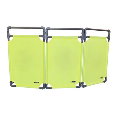 Barrière d'intervention 3 panneaux – PVC ou Inox 304, H. 1 000 ou 1 800 mm