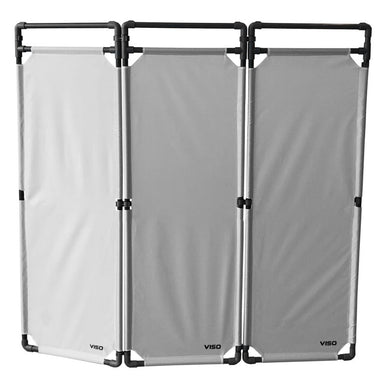 Barrière d'intervention 3 panneaux – PVC ou Inox 304, H. 1 000 ou 1 800 mm
