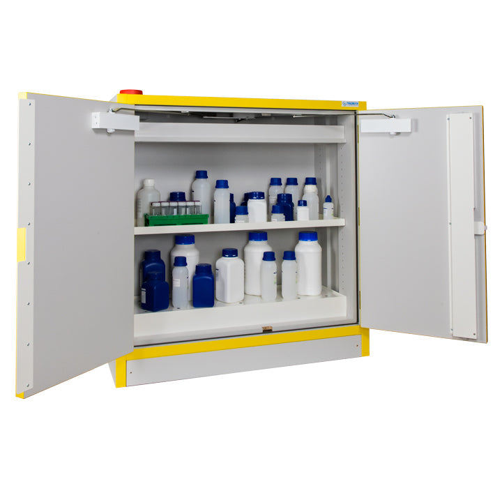 Armoire anti-feu 30 min inflammables basse 2 portes 113 L