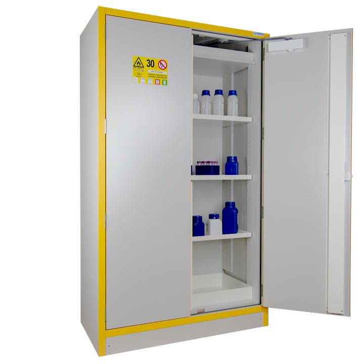 Armoire anti-feu 30 min inflammables haute 2 portes 250 L