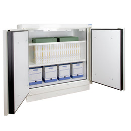 Armoire ignifuge documents papier 90 min basse 2 portes