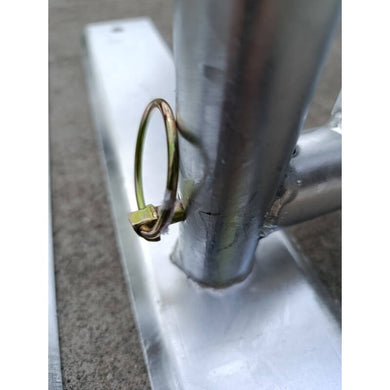 Rack à vélos 11 places pieds amovibles acier galvanisé