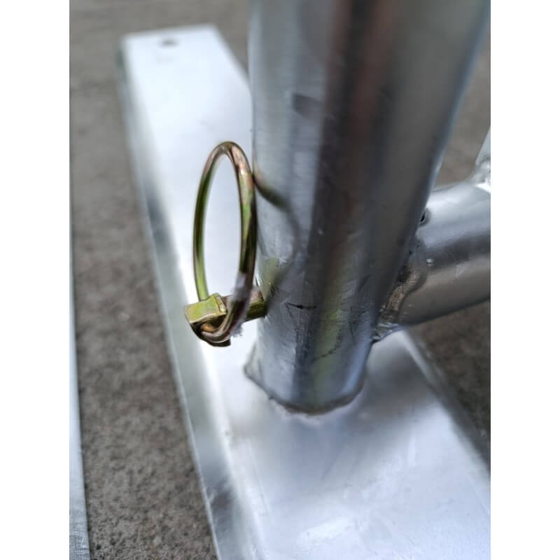 Rack à vélos 11 places pieds amovibles acier galvanisé