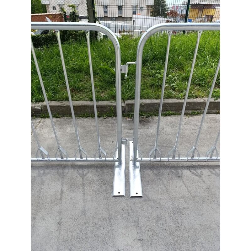Rack à vélos 11 places pieds amovibles acier galvanisé