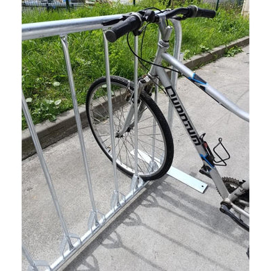 Rack à vélos 11 places pieds amovibles acier galvanisé
