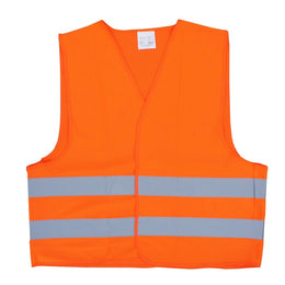 Gilet de sécurité réfléchissant orange ISO 20471 - fermeture velcro, taille XL