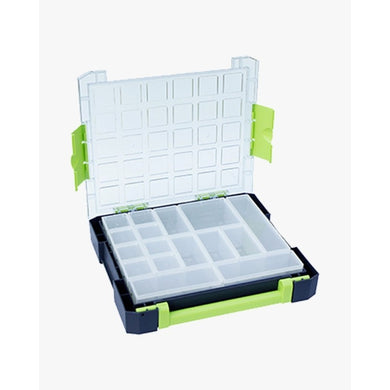 Mallette organisatrice à godets amovibles - couvercle transparent polycarbonate