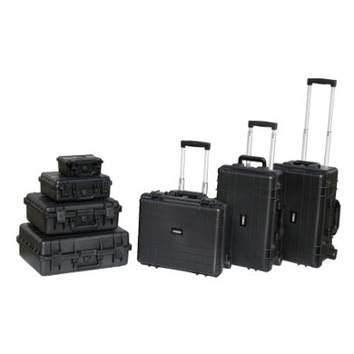 Valise étanche IP67 sur roulettes avec poignée télescopique - 4 grands formats