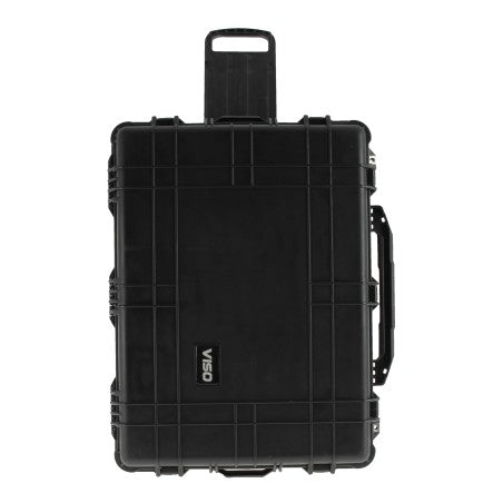 Valise étanche IP67 sur roulettes avec poignée télescopique et mousse prédécoupée