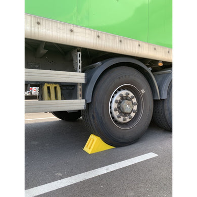 Cale pour Poids Lourds — PEHD Jaune, Poignée Ergonomique